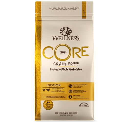 Wellness CORE Grain Free Indoor Deboned Chicken, Turkey & Chicken Meal